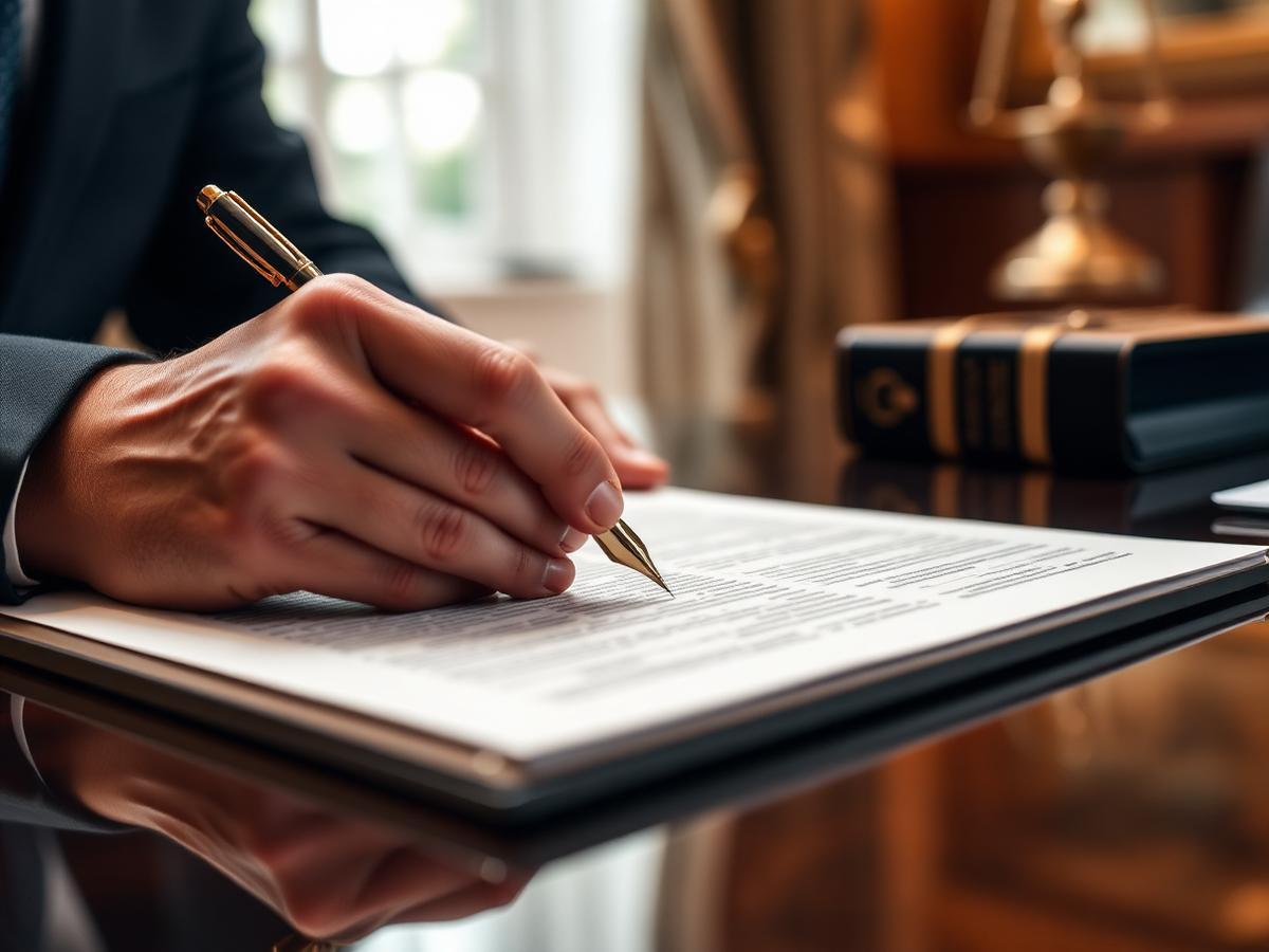 Firma de contratos